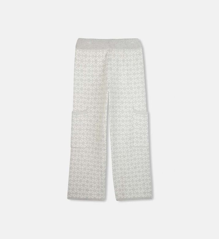Jacquard Pattern Knitted Trousers