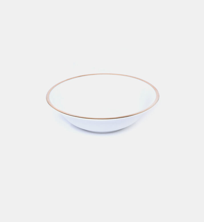 Gold-rimmed Porcelain Salad Bowl - 26 Cm