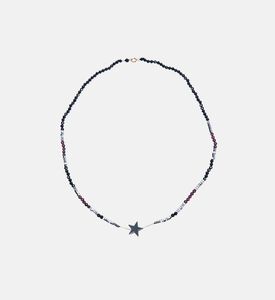 18k Gold Star Druzy Stone Pendant