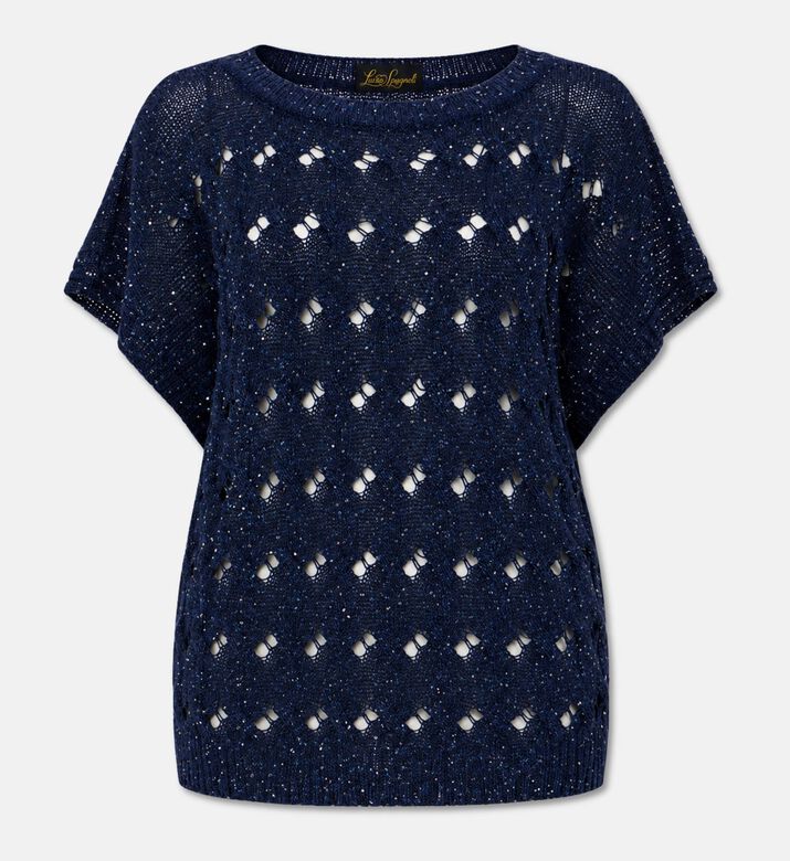 Luisa Spagnoli Pull Canello, Blue, L, Packshot View