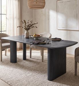 Pure Furniture Freedom Dining Table, Black, 260x115x76-cm, Packshot View