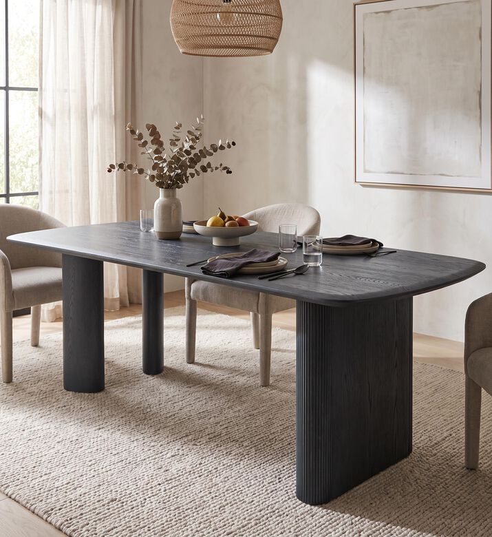 Pure Furniture Freedom Dining Table, Black, 260x115x76-cm, Packshot View