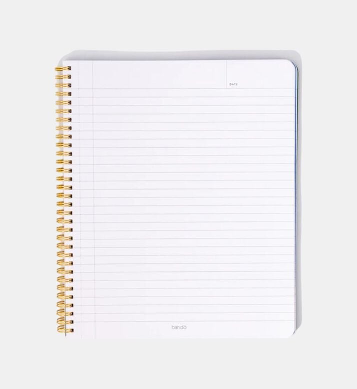 Hearts Grid Large Spiral Notebook