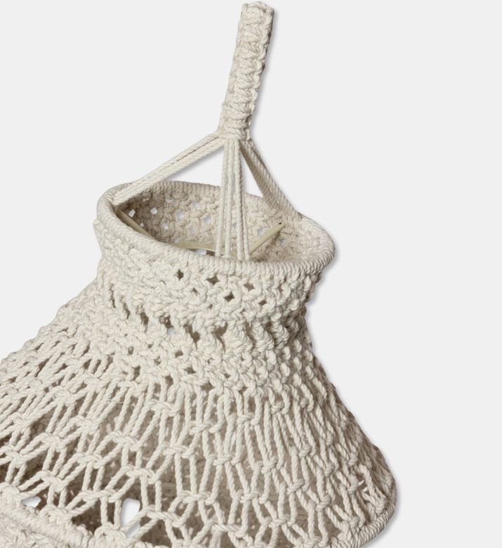 Home Deco and More Velue Natural Cotton Macrame Chandelier, Packshot View