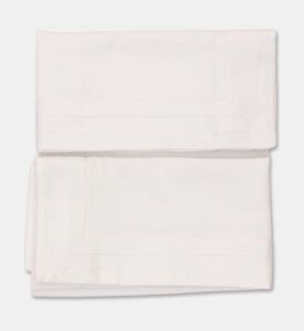 Philipp Plein Cotton Stripe Pattern Bed Set, White, 260x240-cm, Packshot View