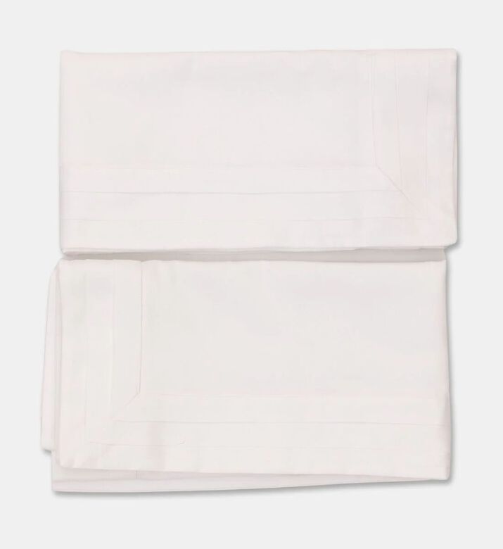 Philipp Plein Cotton Stripe Pattern Bed Set, White, 260x240-cm, Packshot View