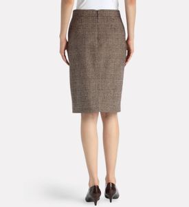Luisa Spagnoli Fornaio Front Slit Knee-length Pencil Skirt, Model View