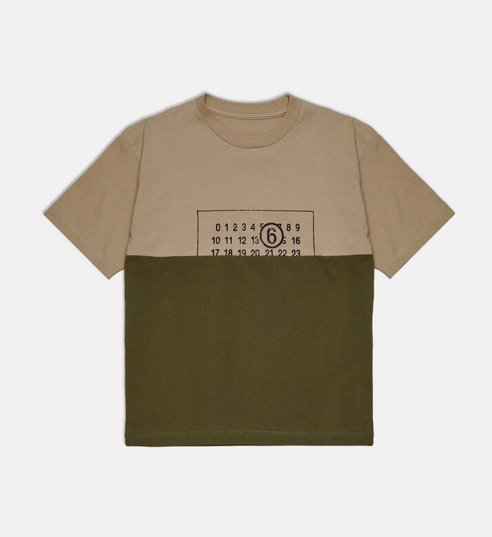 Two-tone Crewneck Short-sleeve T-shirt