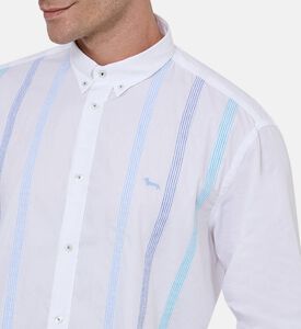 Vertical Stripe-print Shirt