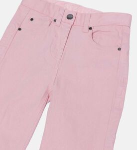 بنطال واسع من القطن منقوش عليه شعار