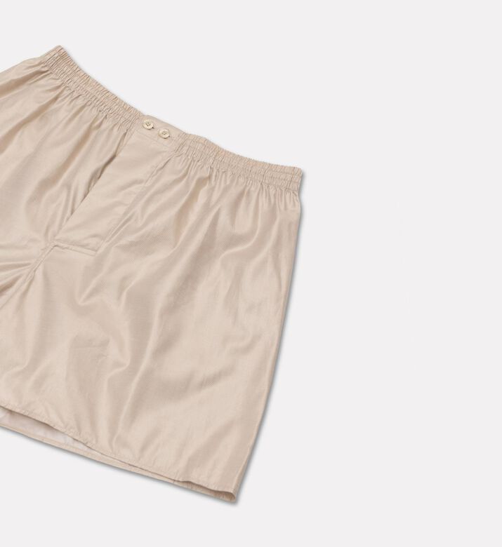 Zimmerli Of Switzerland Cotton Satin Printed Boxer Shorts, Yellow, M, Packshot View