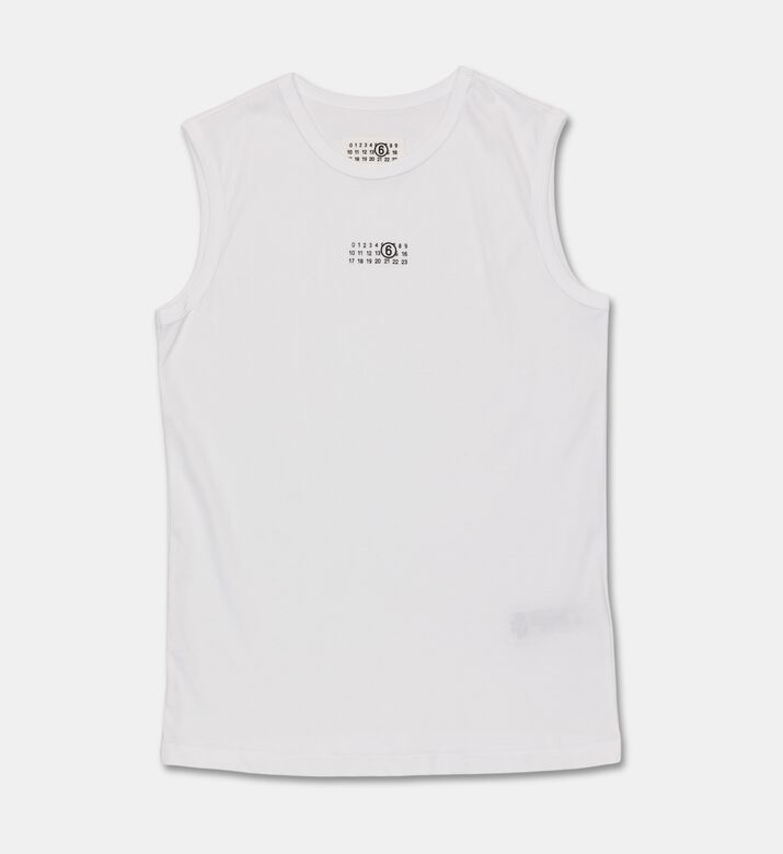 MM6 Logo-print Sleeveless T-shirt, Packshot View