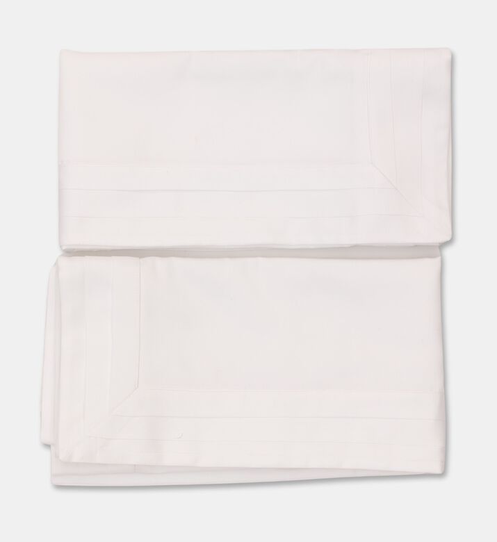 Philipp Plein Cotton Stripe Pattern Bed Set, White, 260x240-cm, Packshot View