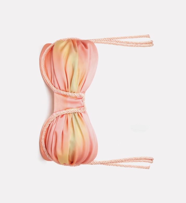 Baobab Lula Sunset-print Swim Top, Coral, S, Packshot View