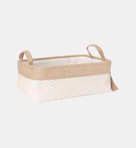 Canvas Jute Storage Basket