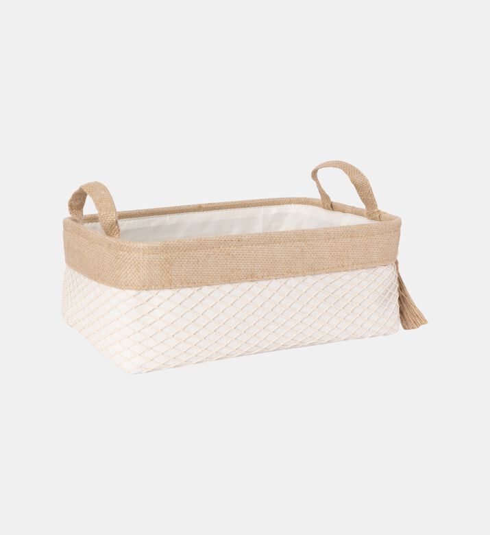 Canvas Jute Storage Basket