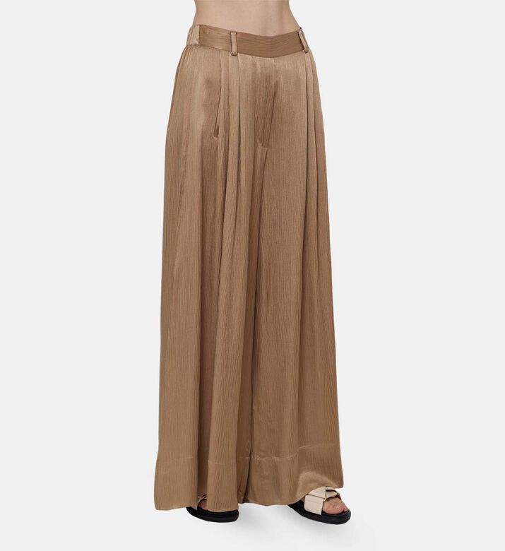 Pleated Wide-leg Pants