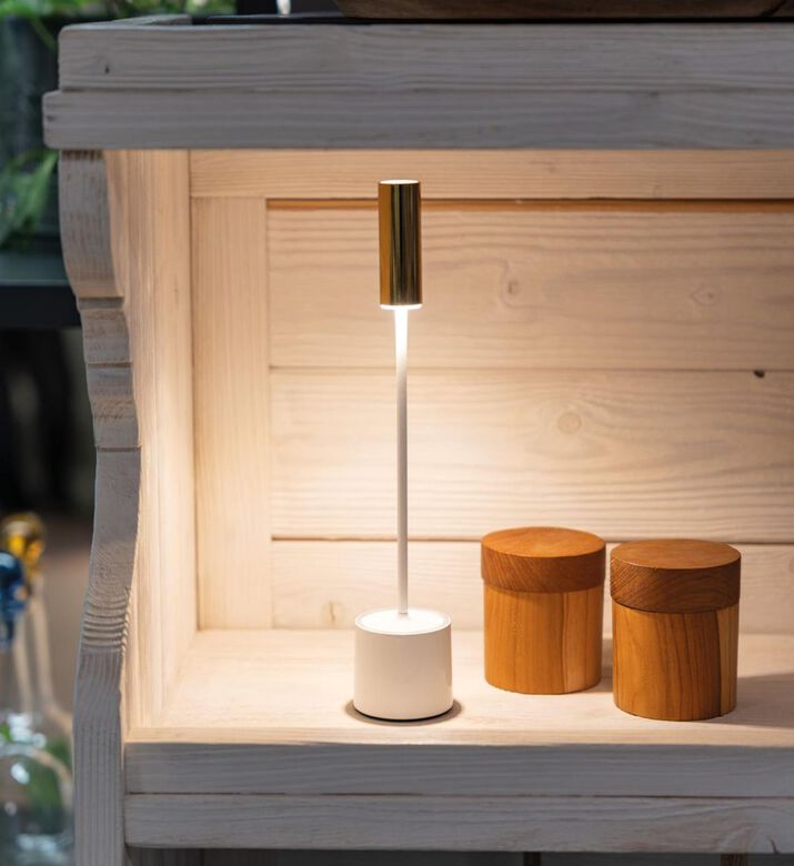 Zafferano Table Lamp Carolina, Ivory, Packshot View