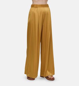 Satin Stretch Heavy Wide-leg Trousers