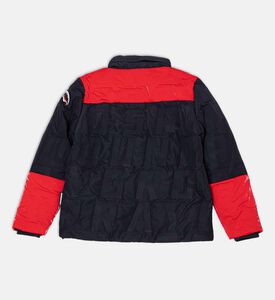 Spray Down Quilted Color-block Jacket