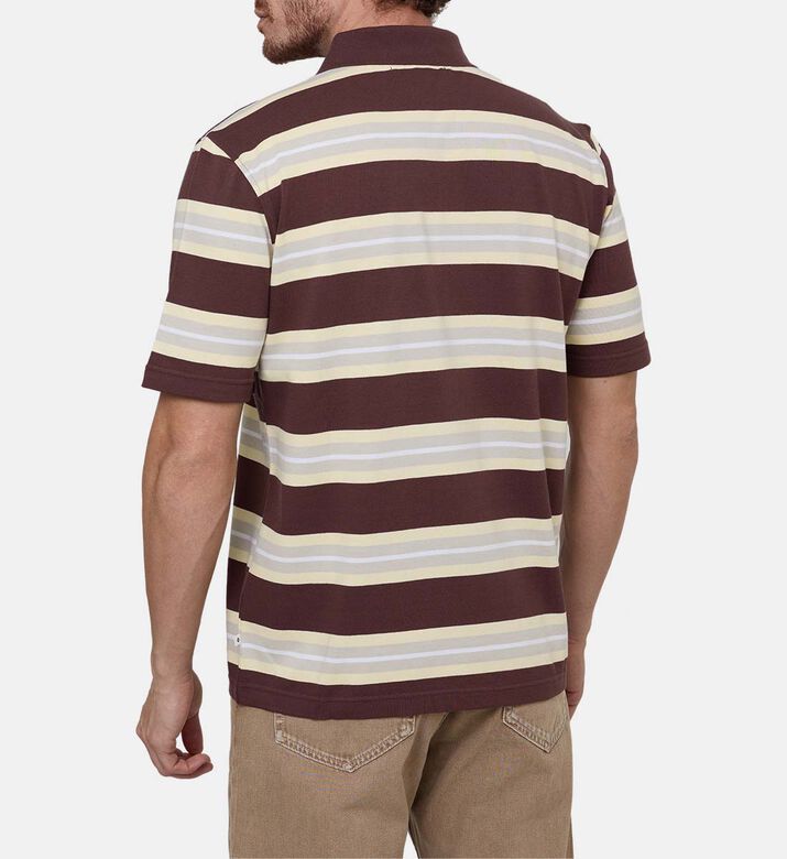 قميص بولو قصير الأكمام قطن عضوي بقصة عادية