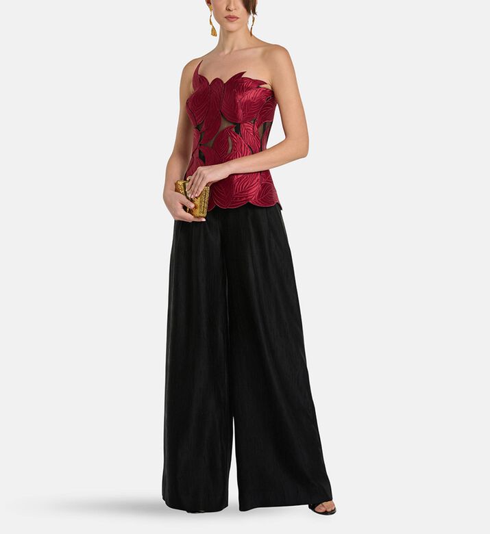Savanna Top Grandeur, Burgundy, L, Model View