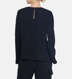 توب كريب تالي ذو مظهر صدفي