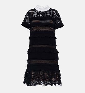 Edward Achour Paris Tiered Textured Mini Dress, Packshot View
