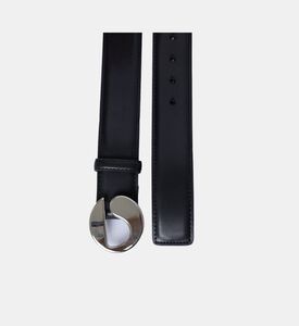 Leather Logo-buckle Slim Belt Leather Logo-buckle Slim Belt