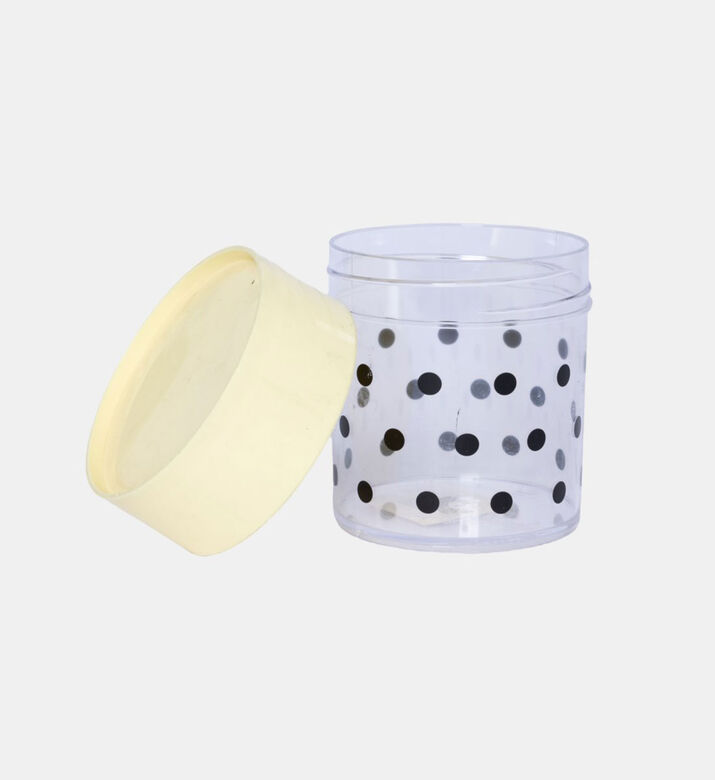 Miss Etoile Plastic Dots Lidded Canister 9 Cm, Packshot View