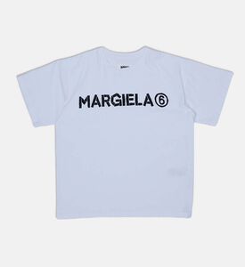 تي شيرت قطني بطبعة الشعار