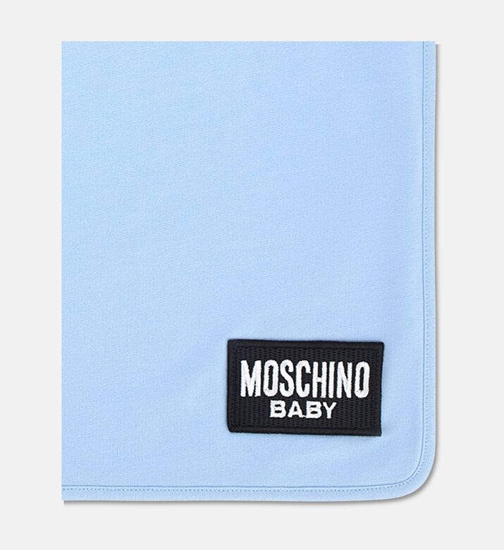 Moschino Kids Blanket, Sky-blue, Packshot View