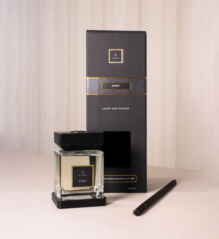 Home Life Style Diffuser Square Reed Sable, Clear, 1-l, Packshot View