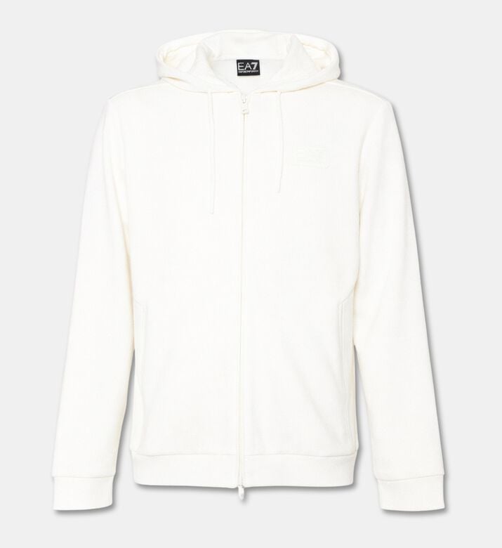 EA7 Relaxed-fit Hooded Sweatshirt, Cream, L, Packshot View