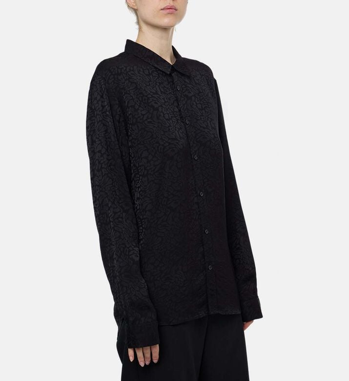 The Kooples Tone-on-tone Animal-print Tailored Shirt, Model View