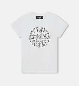 تيشيرت عضوي بأحجار الراين للبنات