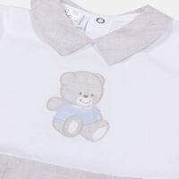 Bear-embroidery Romper
