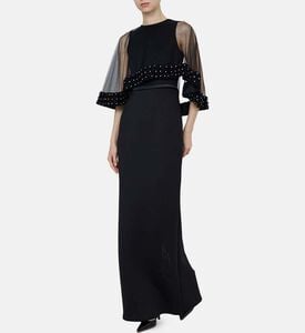 Beaded Sleeveless Flared Dress Beaded Sleeveless Flared Dress