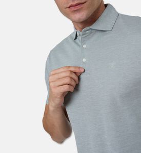 Hackett London Classic Cotton Pique Logo-embroidery Polo, Green, S, Model View