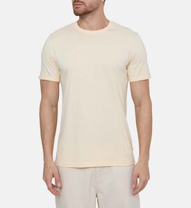 تيشيرت بياقة مستديرة سادة