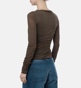 Gaia Draped Long-sleeve T-shirt