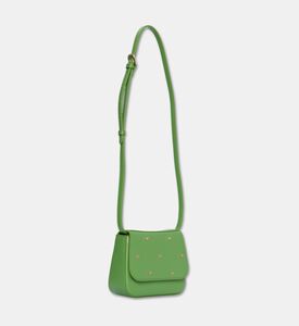 La Mia Bambina Minimalist Studded Crossbody Bag, Green, Packshot View
