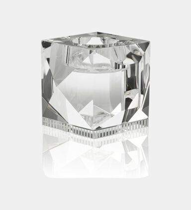 Ophelia Crystal Square Candle Holder