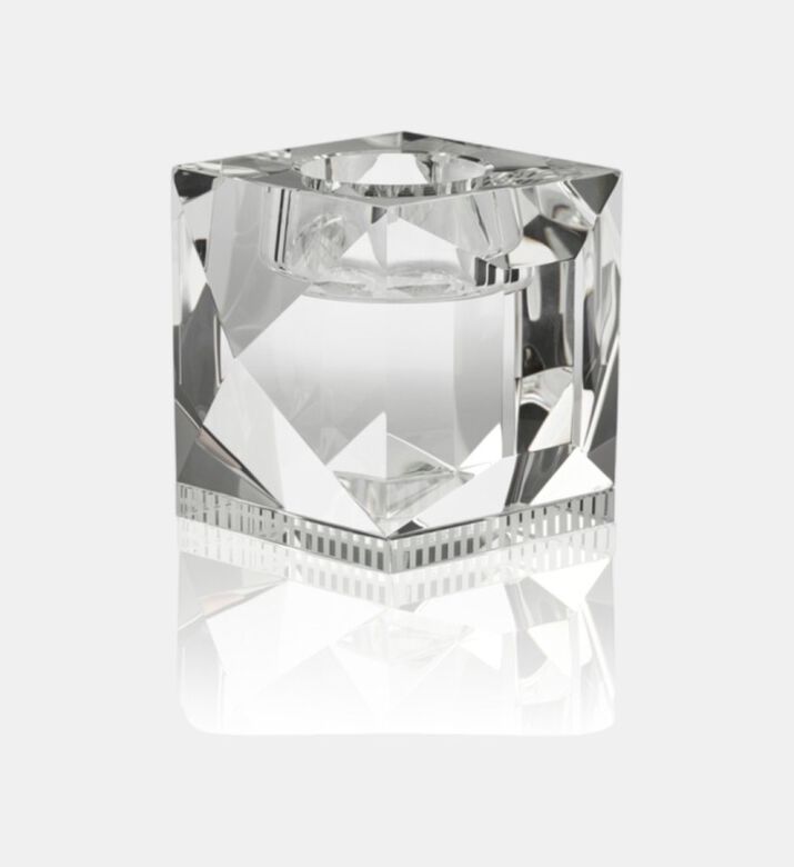Ophelia Crystal Square Candle Holder