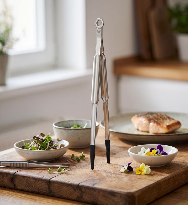 Rosle Silicone Tips Fine Tongs, Model View