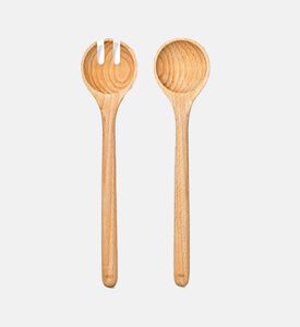 طقم تقديم سلطة غود غريبس من خشب الزان قطعتان