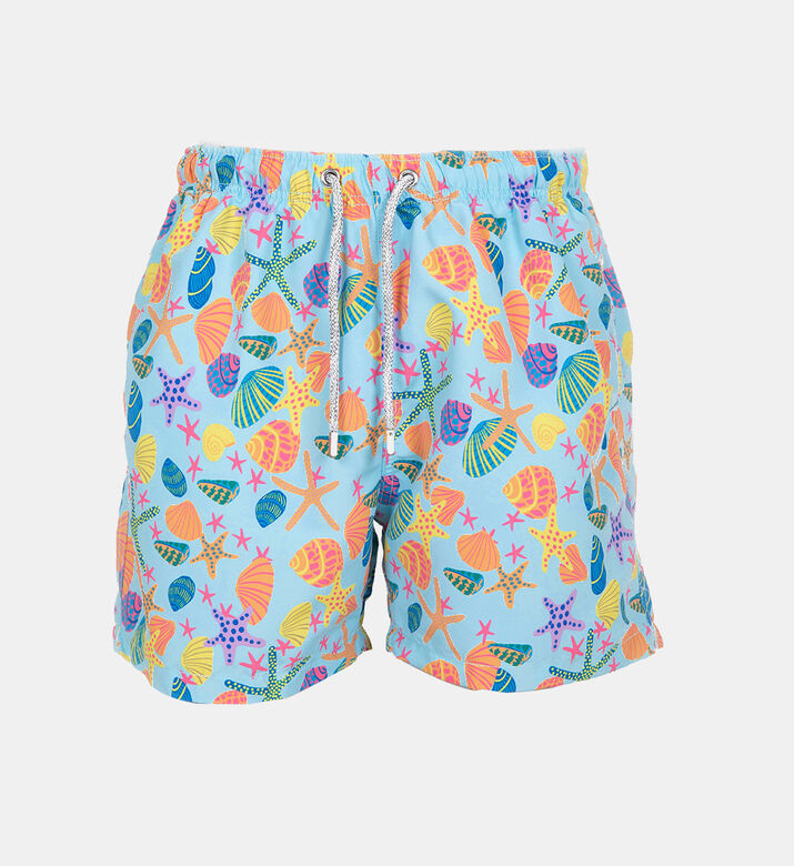 شورت سباحة بطبعة بحر للرجال