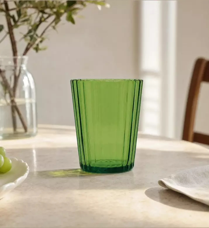 Wd Lifestyle Transparent Acrylic Tumbler Set, Green, Model View