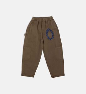 Bobo Choses Logo-detail Elasticated Waistband Patch Pockets Cargo Pants, Packshot View
