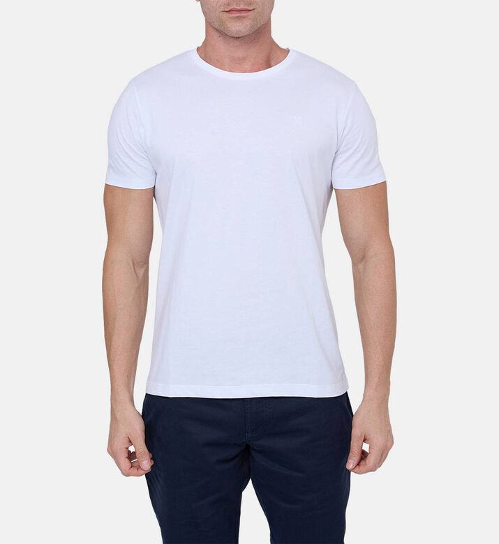 تيشيرت بقصة كلاسيكية بقطن بيما